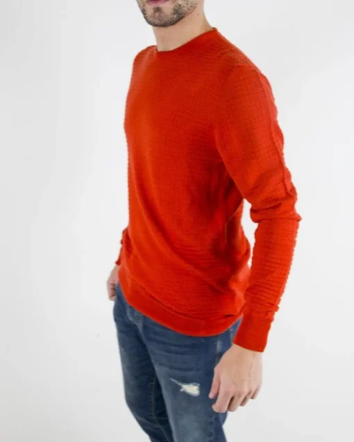 La Piscine Paris Pull à col rond texturé en laine Obvious*Homme Pulls & Gilets