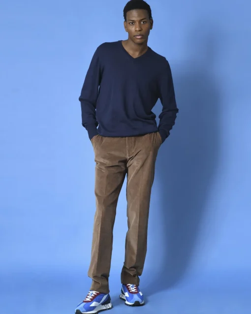 La Piscine Paris Pull à col V Breuer*Homme Pulls & Gilets