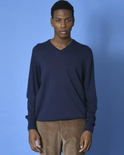 La Piscine Paris Pull à col V Breuer*Homme Pulls & Gilets