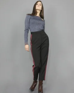 La Piscine Paris Pull à fibres métalliques avec empiècement décoratif L'Edition*Femme Pulls & Cardigans
