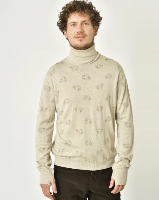 La Piscine Paris Pull à imprimé jacquard sur maille Gabriele Pasini*Homme Pulls & Gilets