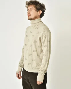 La Piscine Paris Pull à imprimé jacquard sur maille Gabriele Pasini*Homme Pulls & Gilets