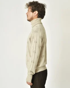 La Piscine Paris Pull à imprimé jacquard sur maille Gabriele Pasini*Homme Pulls & Gilets