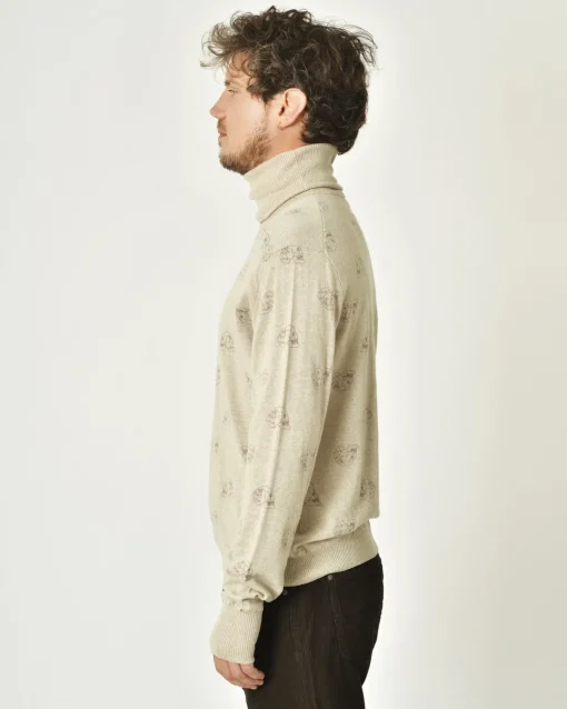 La Piscine Paris Pull à imprimé jacquard sur maille Gabriele Pasini*Homme Pulls & Gilets