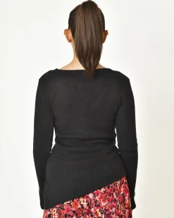La Piscine Paris Pull asymétrique avec col amovible La Haine Inside*Femme Pulls & Cardigans