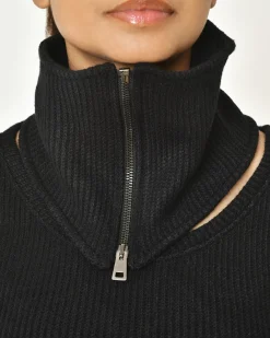 La Piscine Paris Pull asymétrique avec col amovible La Haine Inside*Femme Pulls & Cardigans