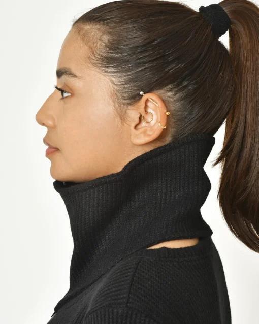 La Piscine Paris Pull asymétrique avec col amovible La Haine Inside*Femme Pulls & Cardigans
