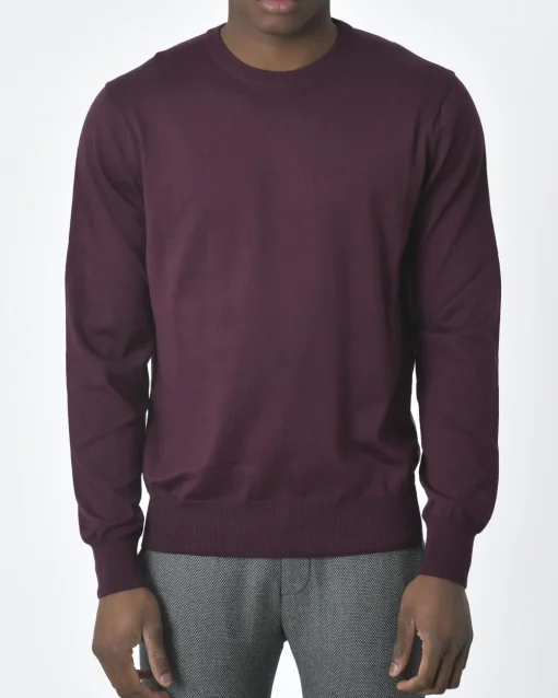 La Piscine Paris Pull aubergine Vneck*Homme Pulls & Gilets