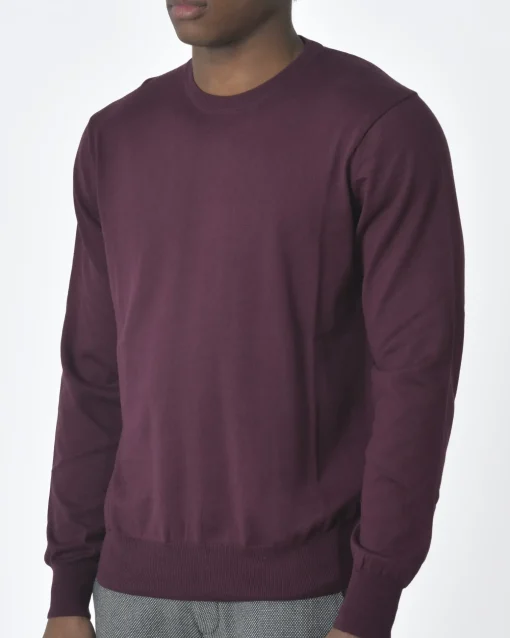 La Piscine Paris Pull aubergine Vneck*Homme Pulls & Gilets