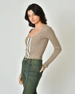 La Piscine Paris Pull à rayures bicolores Palm Angels*Femme Pulls & Cardigans
