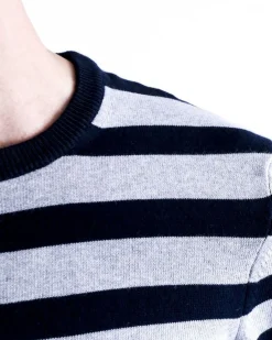 La Piscine Paris Pull bicolore en coton à rayures Les Copains*Homme Pulls & Gilets
