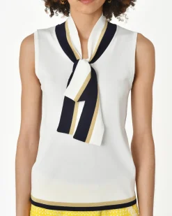 La Piscine Paris Pull bord bleu Edward Achour*Femme Pulls & Cardigans