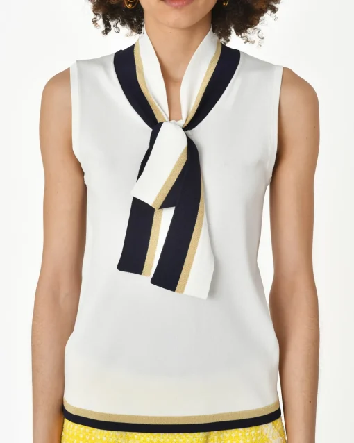 La Piscine Paris Pull bord bleu Edward Achour*Femme Pulls & Cardigans