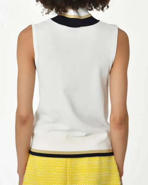 La Piscine Paris Pull bord bleu Edward Achour*Femme Pulls & Cardigans