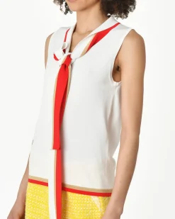 La Piscine Paris Pull bord rouge Edward Achour*Femme Pulls & Cardigans
