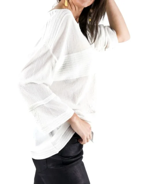 La Piscine Paris Pull en maille à galons texturés She's So*Femme Pulls & Cardigans