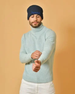 La Piscine Paris Pull clair et blanc en laine mélangée Wool & Co*Homme Pulls & Gilets