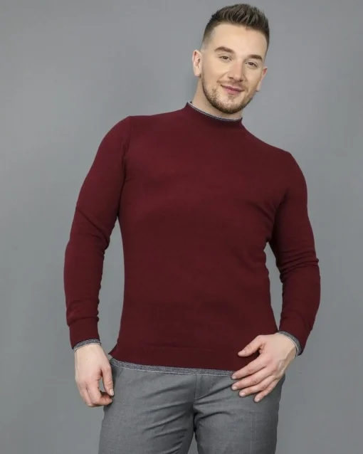 La Piscine Paris Pull col montant en laine mélangé Woolgroup*Homme Pulls & Gilets