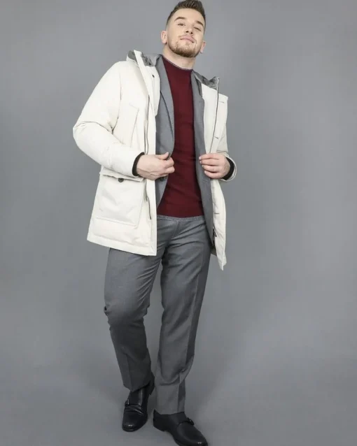 La Piscine Paris Pull col montant en laine mélangé Woolgroup*Homme Pulls & Gilets