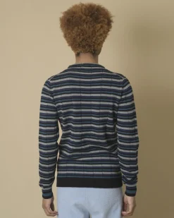 La Piscine Paris Pull col rond à rayures Daniele Fiesoli*Homme Pulls & Gilets