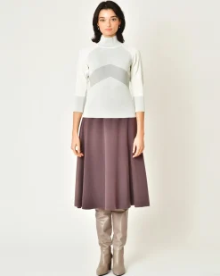 La Piscine Paris Pull col roulé à rayures Malloni*Femme Pulls & Cardigans