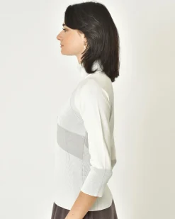 La Piscine Paris Pull col roulé à rayures Malloni*Femme Pulls & Cardigans