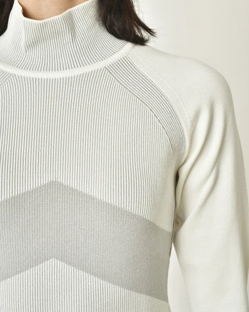 La Piscine Paris Pull col roulé à rayures Malloni*Femme Pulls & Cardigans