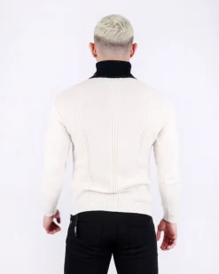 La Piscine Paris Pull col roulé en alpaga tricolore Daniele Fiesoli*Homme Pulls & Gilets