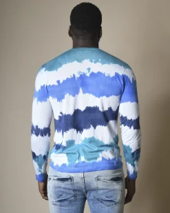 La Piscine Paris Pull en cachemire et soie à imprimé tie & dye Canessa*Homme Pulls & Gilets