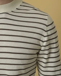 La Piscine Paris Pull en coton à motif rayures Daniele Fiesoli*Homme Pulls & Gilets