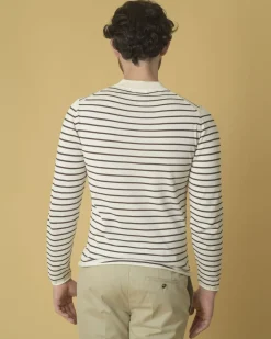 La Piscine Paris Pull en coton à motif rayures Daniele Fiesoli*Homme Pulls & Gilets