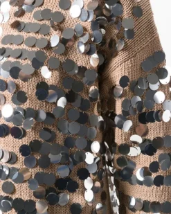 La Piscine Paris Pull en coton à gros sequins Nude*Femme Pulls & Cardigans