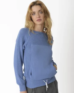 La Piscine Paris Pull en coton à poche kangourou Fendi*Femme Pulls & Cardigans