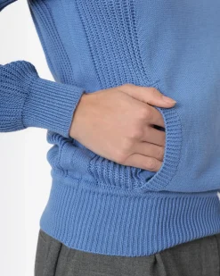 La Piscine Paris Pull en coton à poche kangourou Fendi*Femme Pulls & Cardigans