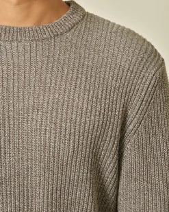 La Piscine Paris Pull en coton et gris Vneck*Homme Pulls & Gilets