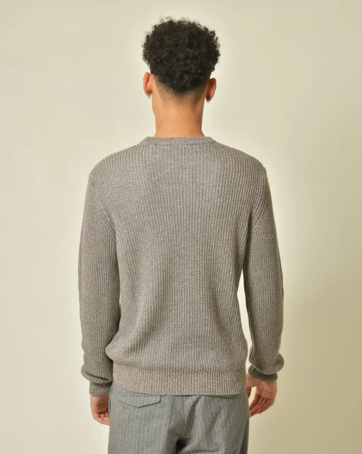 La Piscine Paris Pull en coton et gris Vneck*Homme Pulls & Gilets