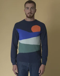 La Piscine Paris Pull en coton mélangé à motif intarsia Daniele Fiesoli*Homme Pulls & Gilets