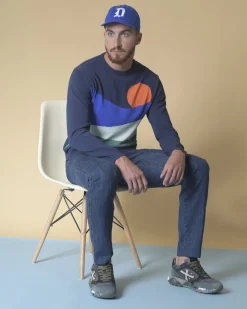 La Piscine Paris Pull en coton mélangé à motif intarsia Daniele Fiesoli*Homme Pulls & Gilets