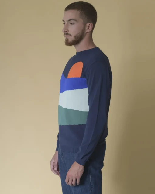 La Piscine Paris Pull en coton mélangé à motif intarsia Daniele Fiesoli*Homme Pulls & Gilets