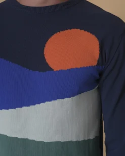 La Piscine Paris Pull en coton mélangé à motif intarsia Daniele Fiesoli*Homme Pulls & Gilets