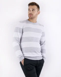 La Piscine Paris Pull en coton éponge bicolore Woolgroup*Homme Pulls & Gilets