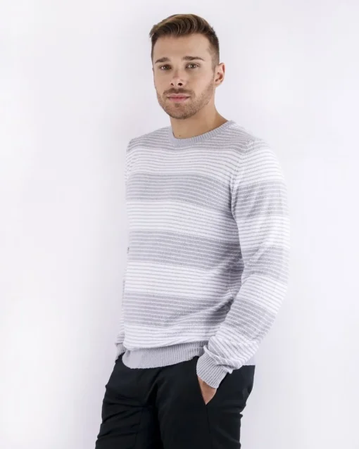 La Piscine Paris Pull en coton éponge bicolore Woolgroup*Homme Pulls & Gilets