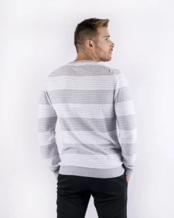 La Piscine Paris Pull en coton éponge bicolore Woolgroup*Homme Pulls & Gilets