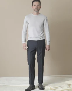 La Piscine Paris Pull en coton taupe clair Woolgroup*Homme Pulls & Gilets