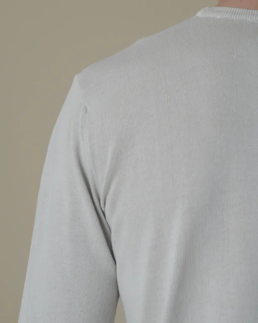 La Piscine Paris Pull en coton taupe clair Woolgroup*Homme Pulls & Gilets