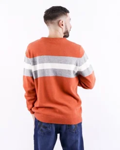 La Piscine Paris Pull en coton tricolore en mérinos et cachemire Woolgroup*Homme Pulls & Gilets