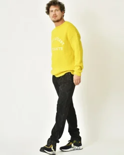 La Piscine Paris Pull en laine à broderies Saint Laurent*Homme Pulls & Gilets