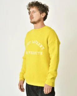 La Piscine Paris Pull en laine à broderies Saint Laurent*Homme Pulls & Gilets