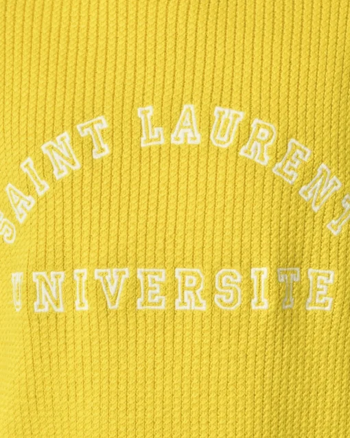 La Piscine Paris Pull en laine à broderies Saint Laurent*Homme Pulls & Gilets