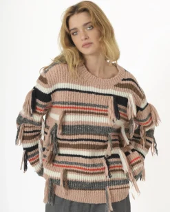 La Piscine Paris Pull en laine à frange Maison Flâneur*Femme Pulls & Cardigans
